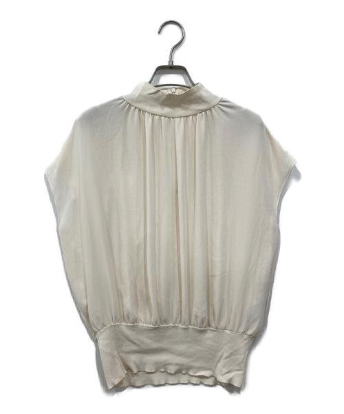 BEIGE（ベイジ）BEIGE (ベイジ) ニットブラウス アイボリー サイズ:4の古着・服飾アイテム