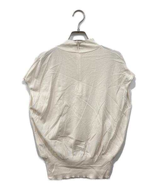 BEIGE（ベイジ）BEIGE (ベイジ) ニットブラウス アイボリー サイズ:4の古着・服飾アイテム