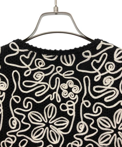 Lily Brown（リリーブラウン）Lily Brown (リリーブラウン) バテンクロシェブレードトリムジャケット ブラック サイズ:Freeの古着・服飾アイテム