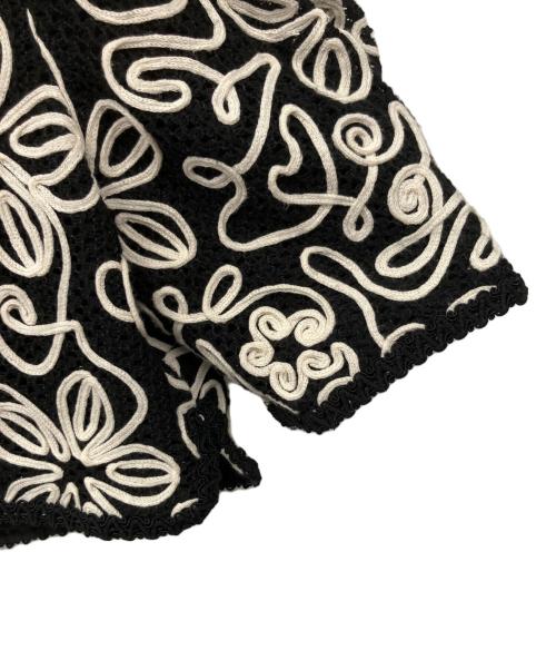 Lily Brown（リリーブラウン）Lily Brown (リリーブラウン) バテンクロシェブレードトリムジャケット ブラック サイズ:Freeの古着・服飾アイテム