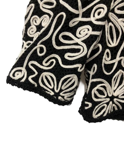 Lily Brown（リリーブラウン）Lily Brown (リリーブラウン) バテンクロシェブレードトリムジャケット ブラック サイズ:Freeの古着・服飾アイテム