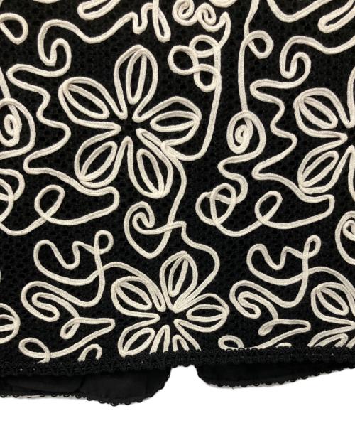 Lily Brown（リリーブラウン）Lily Brown (リリーブラウン) バテンクロシェブレードトリムジャケット ブラック サイズ:Freeの古着・服飾アイテム