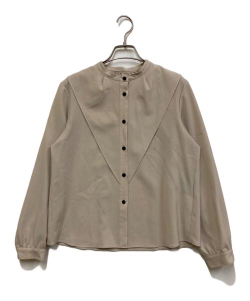 UNITED TOKYO（ユナイテッドトーキョー）UNITED TOKYO (ユナイテッドトーキョー) ケープカラーブラウス ベージュ サイズ:FREEの古着・服飾アイテム