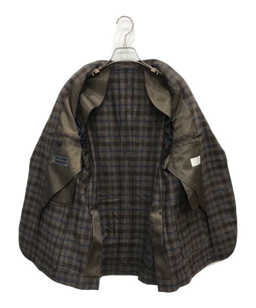 EDIFICE（エディフィス）EDIFICE (エディフィス) テーラードジャケット ブラウン サイズ:48の古着・服飾アイテム