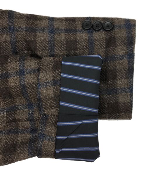 EDIFICE（エディフィス）EDIFICE (エディフィス) テーラードジャケット ブラウン サイズ:48の古着・服飾アイテム