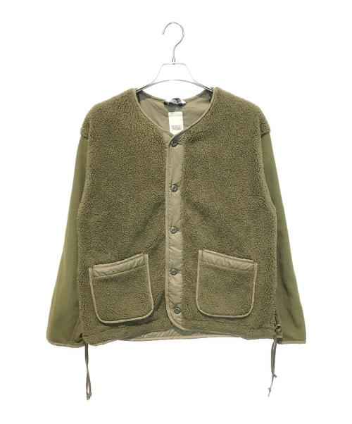 YSTRDY'S TMRRW（イエスタデイズトゥモロウ）YSTRDY'S TMRRW (イエスタデイズトゥモロウ) フリースジャケット カーキ サイズ:Mの古着・服飾アイテム