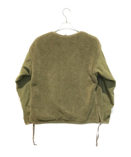 YSTRDY'S TMRRW（イエスタデイズトゥモロウ）YSTRDY'S TMRRW (イエスタデイズトゥモロウ) フリースジャケット カーキ サイズ:Mの古着・服飾アイテム