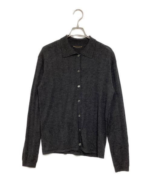 L'appartement（アパルトモン）L'appartement (アパルトモン) Cashmere Silk Knit Cardigan グレー サイズ:FREEの古着・服飾アイテム