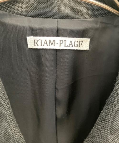 R'IAM PLAGE（リアム プラージュ）R'IAM PLAGE (リアム プラージュ) OXテーラードジャケット ブラック サイズ:38の古着・服飾アイテム
