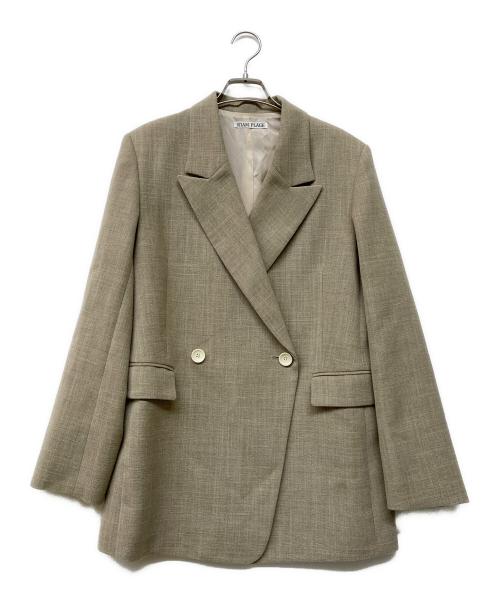 R'IAM PLAGE（リアム プラージュ）R'IAM PLAGE (リアム プラージュ) 24SS OXテーラードジャケット ベージュ サイズ:38の古着・服飾アイテム