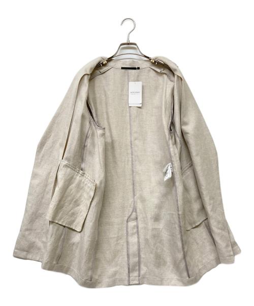 AP STUDIO（エーピーストゥディオ）AP STUDIO (エーピーストゥディオ) 24SS リネンミックスライトジャケット ベージュ サイズ:36 未使用品の古着・服飾アイテム