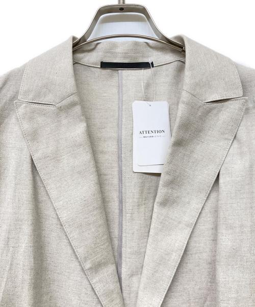 AP STUDIO（エーピーストゥディオ）AP STUDIO (エーピーストゥディオ) 24SS リネンミックスライトジャケット ベージュ サイズ:36 未使用品の古着・服飾アイテム