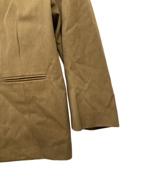 digne（ディニュ）digne (ディニュ) collarless jacket オリーブ サイズ:Fの古着・服飾アイテム