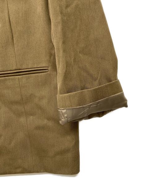 digne（ディニュ）digne (ディニュ) collarless jacket オリーブ サイズ:Fの古着・服飾アイテム