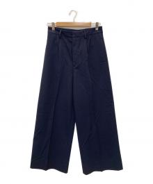 MUSE de Deuxieme Classe（ミューズ ドゥーズィエム クラス）の古着「GABARDINE WIDE パンツ」｜ネイビー