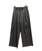 AP STUDIOエーピーストゥディオ）の古着「ハイウエストワイドパンツ」｜グレー