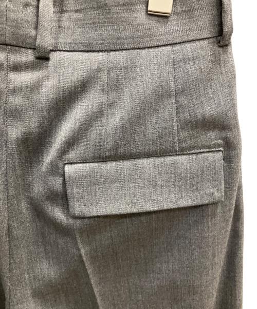 AP STUDIO（エーピーストゥディオ）AP STUDIO (エーピーストゥディオ) ハイウエストワイドパンツ グレー サイズ:36の古着・服飾アイテム