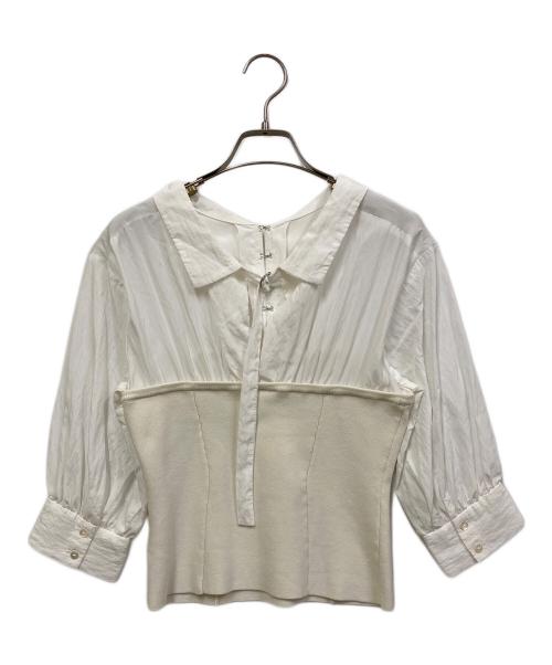 FRAY ID（フレイ アイディー）FRAY ID (フレイ アイディー) ビスチェコンビトップス ホワイト サイズ:SIZE Freeの古着・服飾アイテム