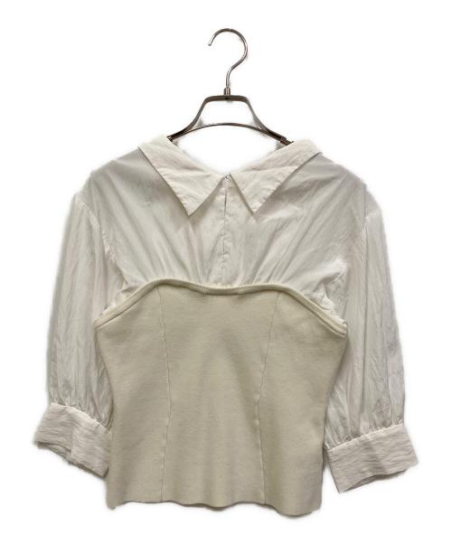 FRAY ID（フレイ アイディー）FRAY ID (フレイ アイディー) ビスチェコンビトップス ホワイト サイズ:SIZE Freeの古着・服飾アイテム