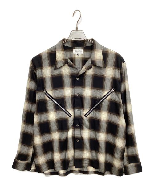 A PUZZLING HOME（アパズリングホーム）A PUZZLING HOME (アパズリングホーム) OMBRECHECK ZIPPOCKET SHIRTS マルチカラー サイズ:3の古着・服飾アイテム