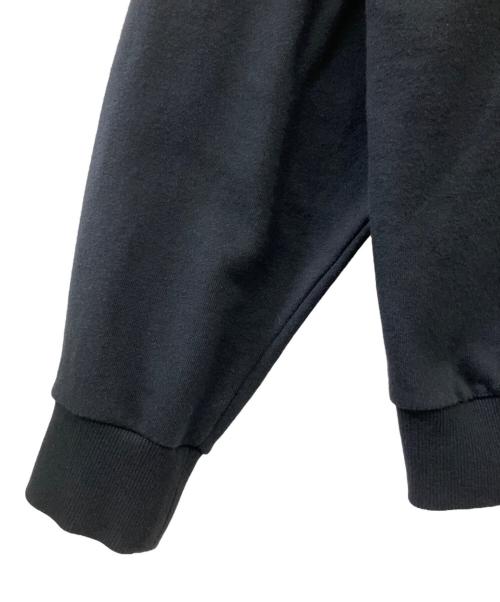 el conductorh（コンダクター）el conductorH (コンダクター) CORD EMBROIDERED COTTON HOODED SWEATER TEAM ブラック サイズ:SIZE2の古着・服飾アイテム