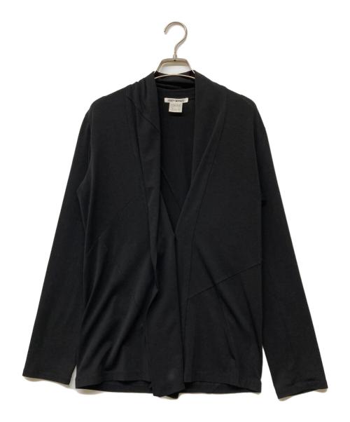ISSEY MIYAKE（イッセイミヤケ）ISSEY MIYAKE (イッセイミヤケ) ストレッチカーディガン ブラック サイズ:2の古着・服飾アイテム