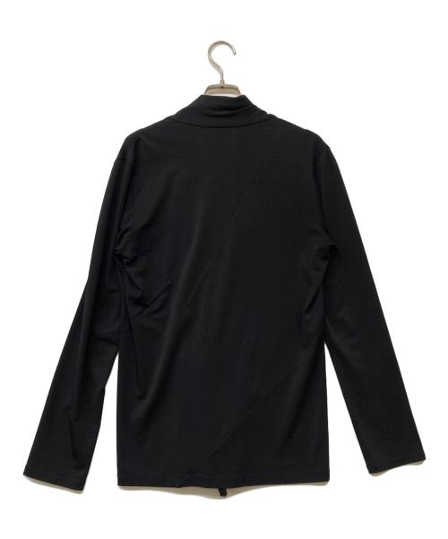 ISSEY MIYAKE（イッセイミヤケ）ISSEY MIYAKE (イッセイミヤケ) ストレッチカーディガン ブラック サイズ:2の古着・服飾アイテム