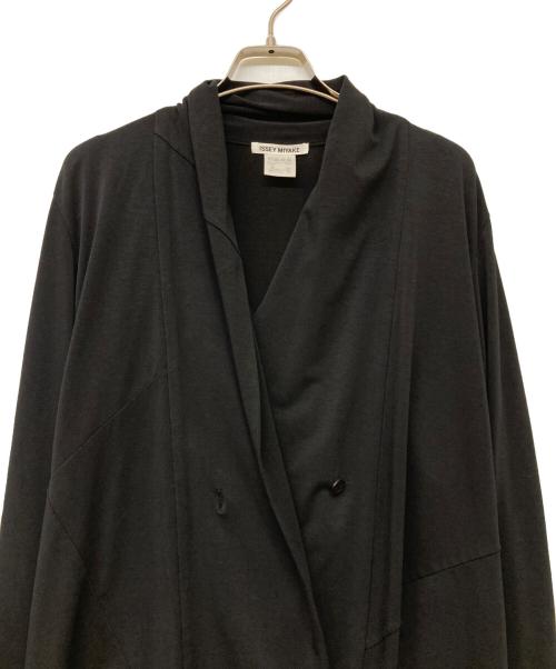 ISSEY MIYAKE（イッセイミヤケ）ISSEY MIYAKE (イッセイミヤケ) ストレッチカーディガン ブラック サイズ:2の古着・服飾アイテム