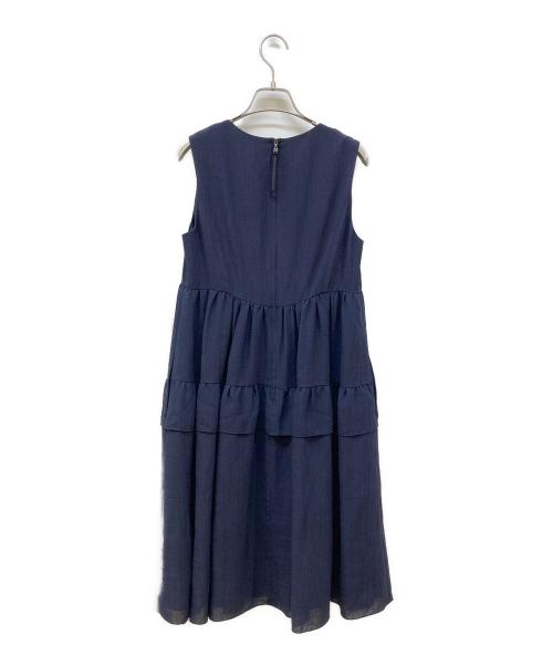 daisy lin for foxey（デイジーリン フォー フォクシー）daisy lin for foxey (デイジーリン フォー フォクシー) ノースリーブワンピース ネイビー サイズ:40の古着・服飾アイテム