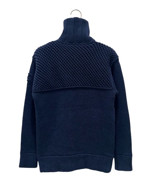 CHANEL（シャネル）CHANEL (シャネル) ウール カシミヤ ニット ジャケット ネイビー サイズ:34の古着・服飾アイテム