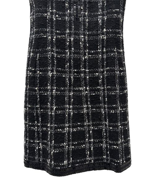 CHANEL（シャネル）CHANEL (シャネル) ツイード ワンピース ブラック サイズ:36の古着・服飾アイテム
