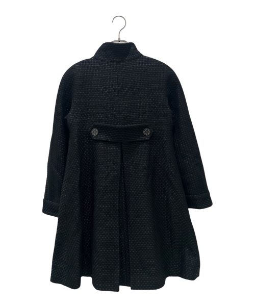 CHANEL（シャネル）CHANEL (シャネル) ツイード ダブルブレスト コート ブラック サイズ:36の古着・服飾アイテム