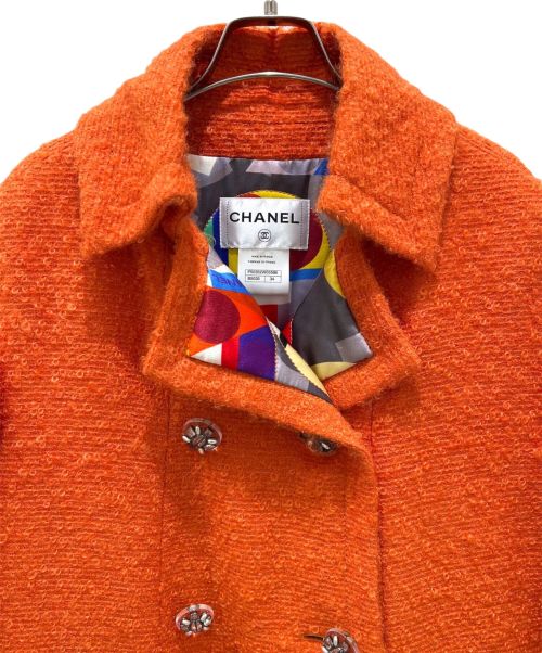 CHANEL（シャネル）CHANEL (シャネル) ダブルコート オレンジ サイズ:34の古着・服飾アイテム