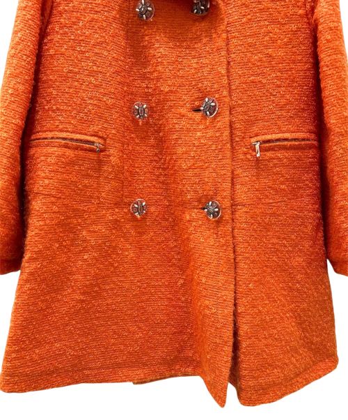 CHANEL（シャネル）CHANEL (シャネル) ダブルコート オレンジ サイズ:34の古着・服飾アイテム