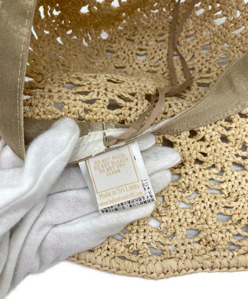 HELEN KAMINSKI（ヘレンカミンスキー）HELEN KAMINSKI (ヘレンカミンスキー) ストローハット アイボリーの古着・服飾アイテム