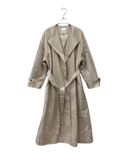 Spick and Span（スピック＆スパン）Spick and Span (スピック＆スパン) C/Cu ノーカラートレンチコート ベージュ サイズ:38の古着・服飾アイテム