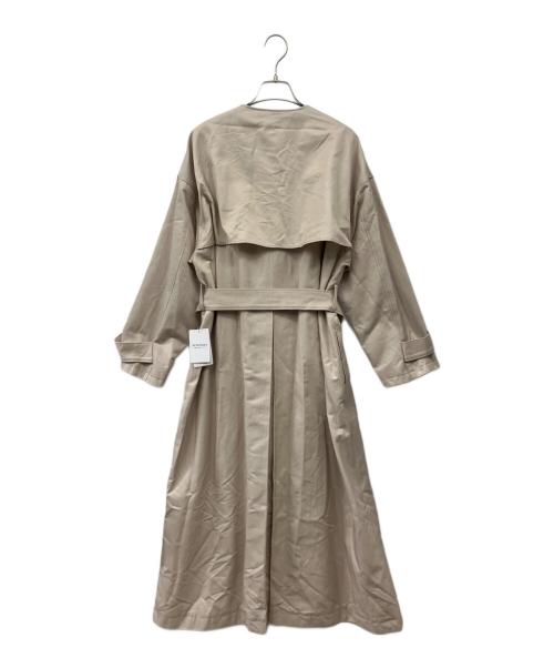 Spick and Span（スピック＆スパン）Spick and Span (スピック＆スパン) C/Cu ノーカラートレンチコート ベージュ サイズ:38の古着・服飾アイテム
