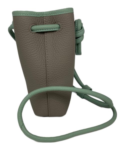 VASIC（ヴァジック）VASIC (ヴァジック) 巾着ミニバッグ グレーの古着・服飾アイテム