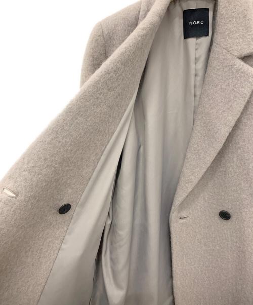 N.O.R.C（ノーク）N.O.R.C (ノーク) モヘアシャギーロングコート グレー サイズ:ＳＩＺＥ２の古着・服飾アイテム