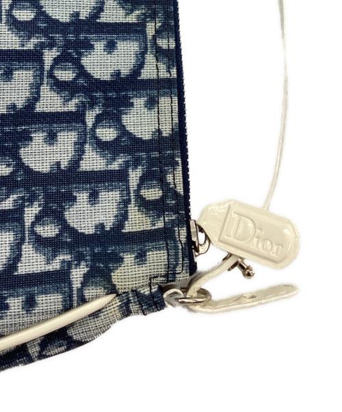 Christian Dior（クリスチャン ディオール）Christian Dior (クリスチャン ディオール) トロッター ワンショルダー サドルバッグ ブルーの古着・服飾アイテム