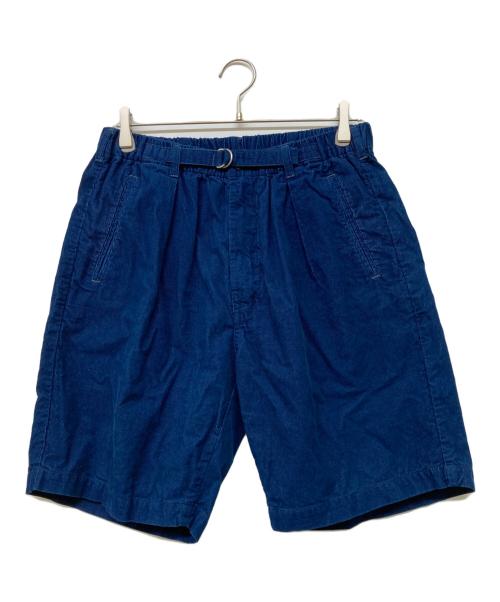 POST O'ALLS（ポストオーバーオールズ）POST O'ALLS (ポストオーバーオールズ) E-Z Lax 4 Shorts -Summer  Cord- ブルー サイズ:sizeLの古着・服飾アイテム