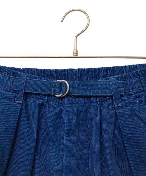 POST O'ALLS（ポストオーバーオールズ）POST O'ALLS (ポストオーバーオールズ) E-Z Lax 4 Shorts -Summer  Cord- ブルー サイズ:sizeLの古着・服飾アイテム