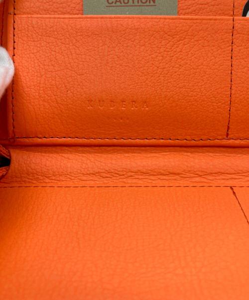 KUBERA（クベラ）KUBERA (クベラ) 防水 ラウンドファスナー長財布 ブラック×オレンジの古着・服飾アイテム