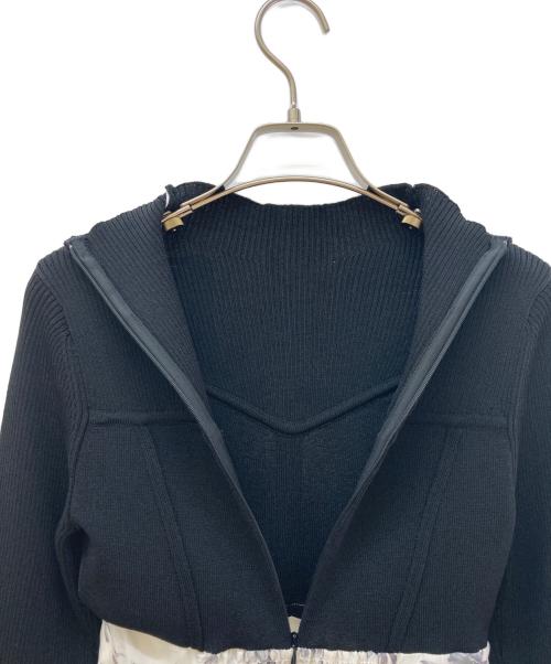 MERCURY DUO（マーキュリーデュオ）MERCURY DUO (マーキュリーデュオ) フラワードッキングコルセットニットワンピース ベージュ サイズ:Sの古着・服飾アイテム