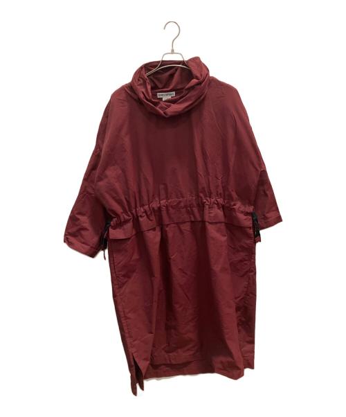ISSEY MIYAKE（イッセイミヤケ）ISSEY MIYAKE (イッセイミヤケ) ハイネックワンピース レッド サイズ:2の古着・服飾アイテム
