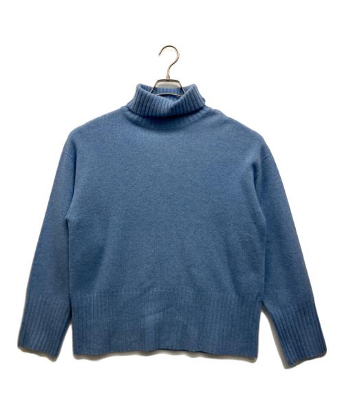 Spick and Span（スピック＆スパン）Spick and Span (スピックアンドスパン) ウールカシミヤ タートルネックプルオーバー ブルー サイズ:Freeの古着・服飾アイテム
