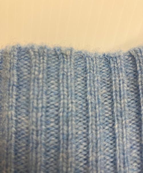 Spick and Span（スピック＆スパン）Spick and Span (スピックアンドスパン) ウールカシミヤ タートルネックプルオーバー ブルー サイズ:Freeの古着・服飾アイテム