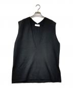 SLOBE IENAスローブ イエナ）の古着「25AW ダブルフェイスニットベスト」｜ブラック