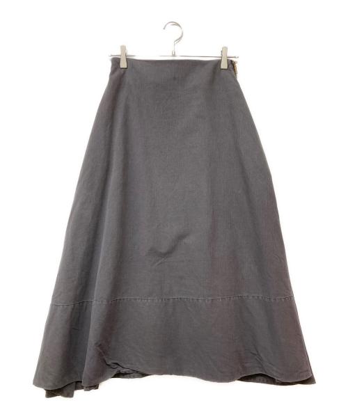 MADISON BLUE（マディソンブルー）MADISON BLUE (マディソンブルー) MI-MOLLET FLARE BACK SATIN SK チャコールグレー サイズ:Mの古着・服飾アイテム