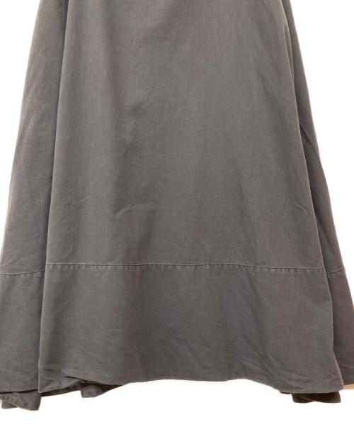 MADISON BLUE（マディソンブルー）MADISON BLUE (マディソンブルー) MI-MOLLET FLARE BACK SATIN SK チャコールグレー サイズ:Mの古着・服飾アイテム